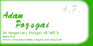 adam pozsgai business card